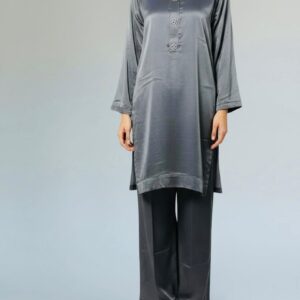 2 piece raw silk cord set